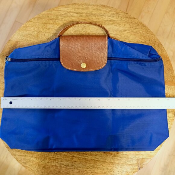 LONGCHAMP Pliage Document Holder Briefcase Royal Blue EUC - Picture 14 of 14